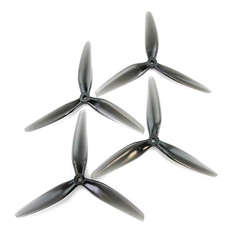 HQProp 7X4X3 3 Blatt Propeller POPO 4 Stück Poly Carbonate Hellgrau 7 Zoll von HQProp