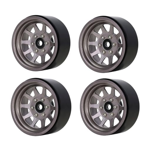 HRODA Beadlock Radnaben 4PCS Auto Felgen Modifikation Kits Spielen Fahrzeugteile SCX10 1:10 Fernbedienung Crawler Auto von HRODA