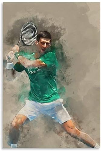 1000 Teile Puzzle Berühmter Sportstar-Tennisspieler Novak Djokovic HD Holz Puzzle Erwachsene Stress Freisetzung Spiel 1000 Piece 29.5x19.6inch(75x50cm) Kein Rahmen von HRTNS