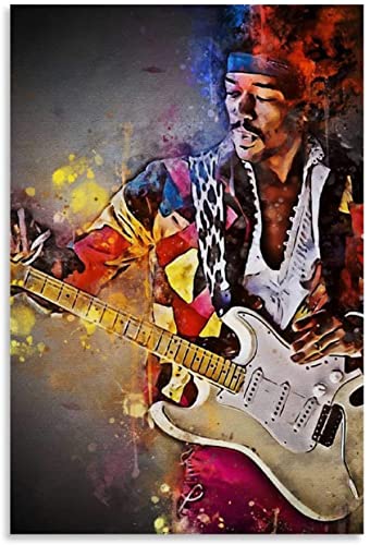 1000 Teile Puzzle Jimi Hendrix Celebrity Aquarell PosterHigh-End Holz Puzzle Erwachsene Stress Freisetzung Spiel 1000 Piece 29.5x19.6inch(75x50cm) Kein Rahmen von HRTNS