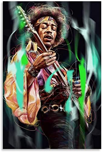 Holz Puzzle 1000 Teile Jimi Hendrix Poster Malerei Leinwand Puzzles für Erwachsene und Kinder anspruchsvoll 1000 Piece 29.5x19.6inch(75x50cm) Kein Rahmen von HRTNS