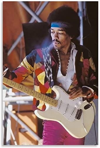 Holz Puzzle 1000 Teile Legendärer Gitarrist Jimi Hendrix 11 Canvas Puzzles für Erwachsene und Kinder anspruchsvoll 1000 Piece 29.5x19.6inch(75x50cm) Kein Rahmen von HRTNS