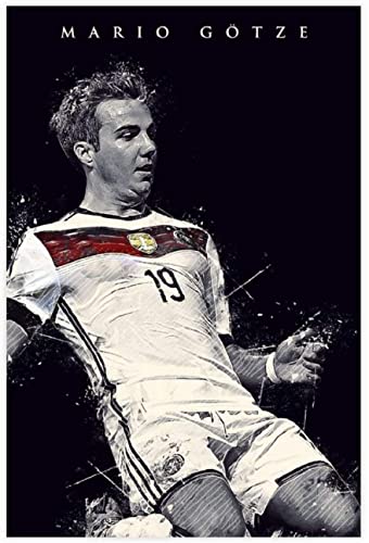 Puzzle 500 Teile Erwachsene und Kinder Legendärer Fußballspieler Fußball Mario Götze Poster Holz Puzzles Stress Freisetzung Spiel 500 Piece 20.4x15inch(52x38cm) Kein Rahmen von HRTNS