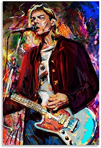 Puzzle für 1000 Teile Musiker Poster Songwriter Rock Band Sänger Kurt Cobain Holz Puzzlespiel Erwachsenen und Kinder puzzle Poster 1000 Piece 29.5x19.6inch(75x50cm) Kein Rahmen von HRTNS