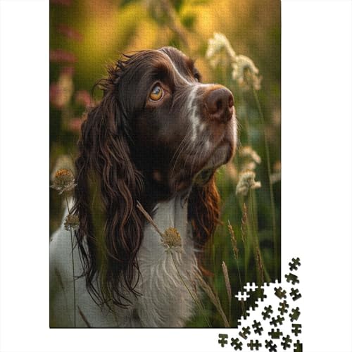 Schwanzer Spaniel Puzzle 1000 Teile Erwachsene Puzzles Für Erwachsene Klassische Puzzles 1000 Teile Erwachsene Puzzlespiel Schwer Pädagogisches Spielzeug Erwachsene Kinder Puzzel 1000pcs (75x50cm) von HSEAOOTEZ