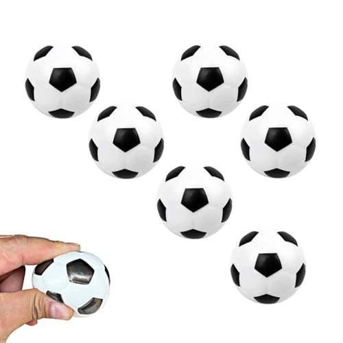 6 Stück Mini Fußball,Mini Sportbälle,Schaumstoffbälle,Stressball Kinder,Softball Fußball,Mini Schaumstoffbälle Kinder,Fußball Stressbälle,Weiche Fussball Klein,Antistressball für Kinder und Erwachsene von HSLPSM