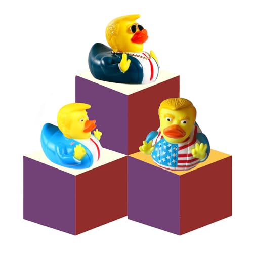 Donald Trump Duck, 2024 Neues Badeente-Spielzeug, Autodekoration der Trump-Serie zum Baden, Schwimmbad, Dekoration von HSSMEUR