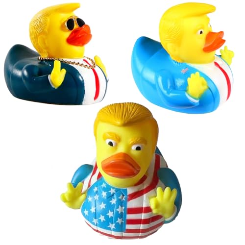 HSSMEUR Trump-Ente, 2024 neues Bade-Enten-Spielzeug, Donald Trump-Enten, Trump-Geschenke zum Baden, Schwimmbad, Dekoration von HSSMEUR