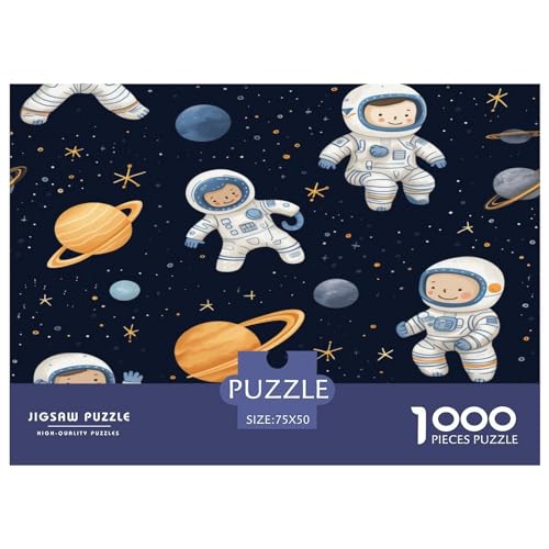 Astronaut Puzzle 1000 Teile Erwachsener Kniffel Spaß Für Die Ganze Familie - Abwechslungsreiche 1000 Puzzleteilige Motive Puzzle Erwachsene, Puzzel 1000pcs (75x50cm) von HSTDVBALE