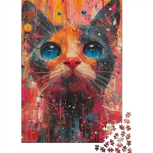 Kat Puzzlespiel 1000 Teile Puzzle Für Erwachsene Und Kinder Ab 14 Jahren, Erwachsenen Puzzlespiel Puzzel 1000pcs (75x50cm) von HSTDVBALE