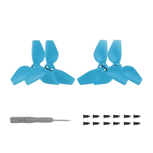 HSYH Farbiger Propeller for D-JI Neo Handheld-Flugkamera, buntes Paddel, leichte Fans, Flügel, Handheld-Drohnenzubehör(2 Pairs Blue) von HSYH