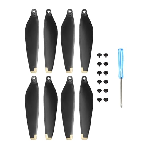 HSYH Leichte Requisiten Ersatz Propeller for D-JI Mini 3 Pro/Mini3 6030F Klinge Requisiten for Mini 4 Pro Drone Zubehör(8pcs Gold) von HSYH