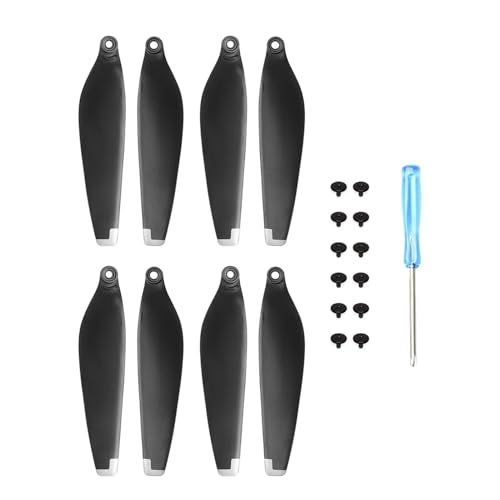 HSYH Leichte Requisiten Ersatz Propeller for D-JI Mini 3 Pro/Mini3 6030F Klinge Requisiten for Mini 4 Pro Drone Zubehör(8pcs Silver) von HSYH