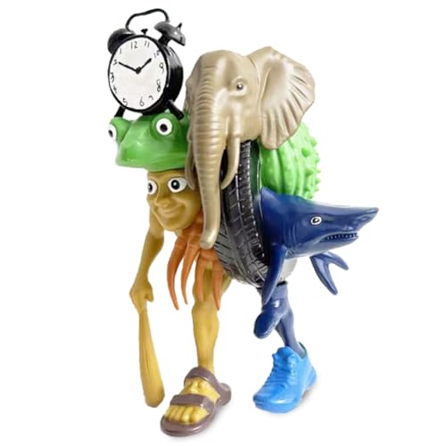 HTGWCG Anime Figuren, 18cm Neu Tung Tung Tung Sahur Figur, PVC 3D Printed Tralalero Tralala Figur, AI Meme Tierfigur, Auto Desktop Dekoration Sammlerstücke Geschenke für Fans HTGWCG Anime Figuren, 18cm Neu Tung Tung Tung Sahur Figur, PVC 3D Printed Tralalero Tralala Figur, AI Meme Tierfigur, Auto Desktop Dekoration Sammlerstücke Geschenke für Fans von HTGWCG