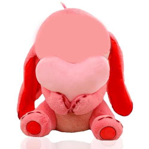 HTGWCG Cartoon Plüsch Spielzeug Rosa Herz umarmen Cartoon Spielzeug Nettes Anime Spielzeug Puppe Junge und Mädchen (30cm) von HTGWCG