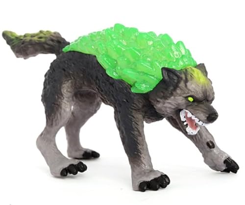 HTGWCG Granitwolf Figuren, Realistische Gefährliche Fantasy Monster Actionfigur, Mythische Wolfsfigur mit Realistischen Details, Creatures Spielfigur, Figuren ab 7 Jahren von HTGWCG