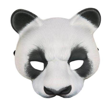 HTGWCG Panda Faschingsmaske Tiermaske Karneval, ideal für Halloween Kostüm Party Masken Vollmaske als Verkleidung für Motto-Party von HTGWCG