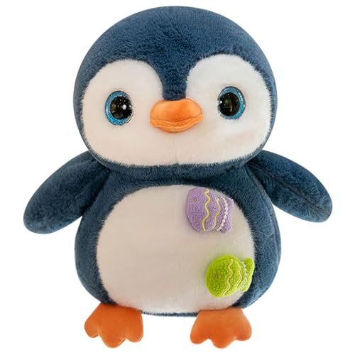 Kuscheltier Pinguin Plüschtier für Kinder, 25 cm Penguins Plush Stofftier Schmusetier zum Kuscheln & Spielen, Pinguin Geschenk, Für als Kinder Geschenk und als Dekoration.Henk und als Dekoration von HTGWCG