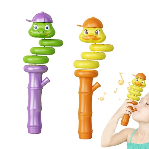 2PCS Schlangen Spielzeug, Schwingendes Schlangenpfeifen Spielzeug, Tier Pfeifen für Kinder Entzückende Vogelpfeifen Musikinstrument, Spielzeug für die Früherziehung für Kinder von HTKL