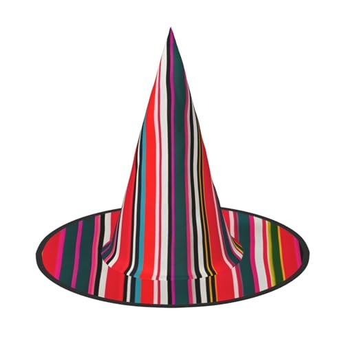 Bunte Streifen Druck Karneval Halloween Hexe Hut Kostüm Zubehör Faltbare Kappe Party Maskerade Dekor Bunte Streifen Druck Karneval Halloween Hexe Hut Kostüm Zubehör Faltbare Kappe Party Maskerade Dekor von HTTUP