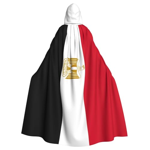 Eleganter Kapuzenumhang mit ägyptischer Flagge, für Halloween, Karneval, Mottopartys, Cosplays, Erwachsene, Unisex von HTTUP