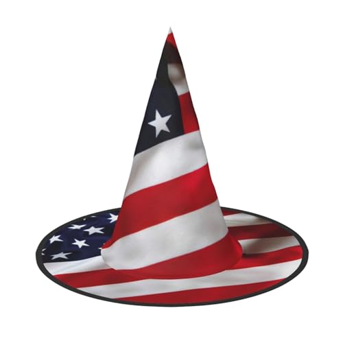 HTTUP Amerikanische Flagge1 Druck Stilvolle Vintage Hut Karneval Halloween Hut Erwachsene Kostüm Zubehör Mottopartys von HTTUP