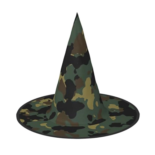 HTTUP Camouflage Muster Druck Stilvolle Vintage Hut Karneval Halloween Hut Erwachsene Kostüm Zubehör Mottopartys von HTTUP