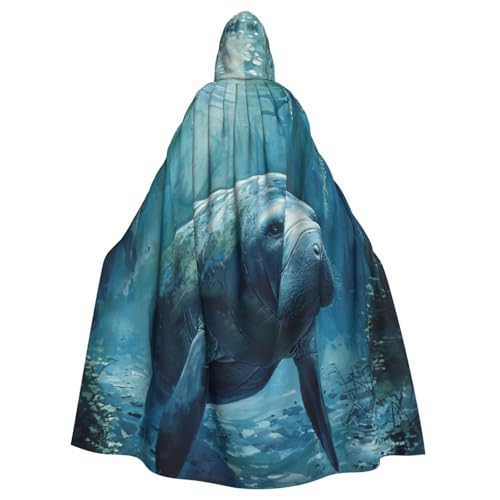 HTTUP Seekuh Tier-Druck, Erwachsene, passend für Halloween, Ganzkörperumhang, Unisex, Mittelalter-Kostüm, Cosplay-Kostüm HTTUP Seekuh Tier-Druck, Erwachsene, passend für Halloween, Ganzkörperumhang, Unisex, Mittelalter-Kostüm, Cosplay-Kostüm von HTTUP