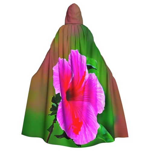 Hibiskus-Blumenmuster, Druck, Erwachsene, passend für Halloween, Ganzkörperumhang, Unisex, mittelalterliches Cosplay-Kostüm Hibiskus-Blumenmuster, Druck, Erwachsene, passend für Halloween, Ganzkörperumhang, Unisex, mittelalterliches Cosplay-Kostüm von HTTUP