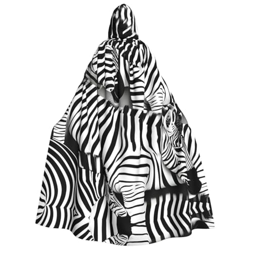 Kapuzenumhang mit Zebramuster, Unisex, Erwachsene, Halloween, Weihnachten, Karneval, Mottopartys, Cosplay-Kostüm Kapuzenumhang mit Zebramuster, Unisex, Erwachsene, Halloween, Weihnachten, Karneval, Mottopartys, Cosplay-Kostüm von HTTUP