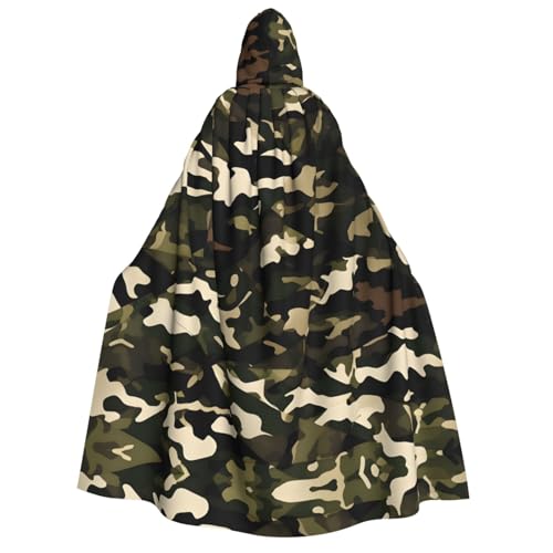 Umhang mit Kapuze und Camouflage-Muster, Unisex, für Erwachsene, Halloween, Weihnachten, Karneval, Mottopartys, Cosplay-Kostüm Umhang mit Kapuze und Camouflage-Muster, Unisex, für Erwachsene, Halloween, Weihnachten, Karneval, Mottopartys, Cosplay-Kostüm von HTTUP
