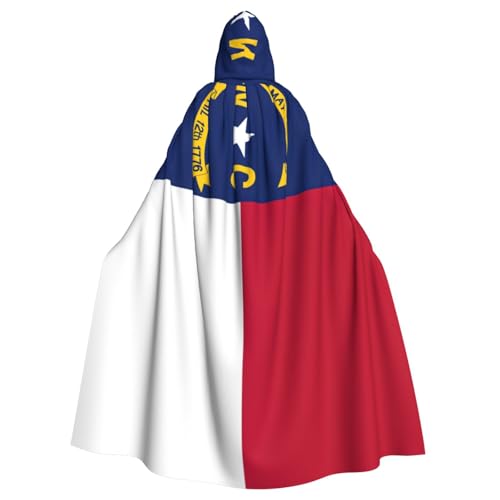 Umhang mit Kapuze von North Carolina, Motiv: Flagge des Bundesstaates North Carolina, Eleganz, für Halloween, Karneval, Mottopartys, Cosplays, Erwachsene, Unisex von HTTUP