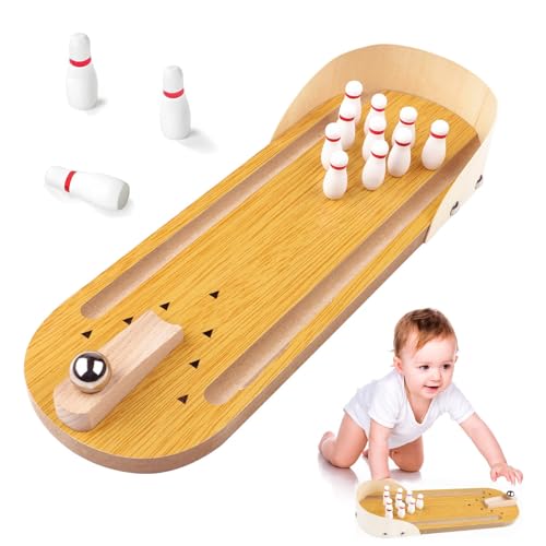 HTTYHT Kegelspiel für Kinder Bowling Set Kinder mit 10 Pins von HTTYHT