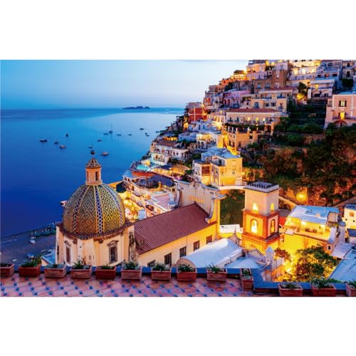 HUADADA Puzzle 1000 Teile, Puzzle Erwachsene, 1000 Teile Puzzle für Erwachsene und Kinder, Impossible Puzzle, Puzzle-Geschenk, Clevere Rätsel, Puzzle Farbenfrohes, Puzzle mit Positano-Motiv von HUADADA