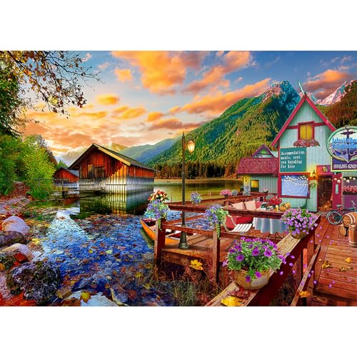 HUADADA Puzzle 1000 Teile, Puzzle für Erwachsene, Impossible Puzzle, Puzzle-Geschenk, Geschicklichkeitsspiel für die ganze Familie,Puzzle Farbenfrohes,Canoe Lake HUADADA Puzzle 1000 Teile, Puzzle für Erwachsene, Impossible Puzzle, Puzzle-Geschenk, Geschicklichkeitsspiel für die ganze Familie,Puzzle Farbenfrohes,Canoe Lake von HUADADA