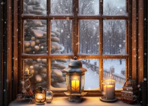 HUADADA Puzzle für Erwachsene, 1000 Teile, Fenster im Winter mit Poster, ineinandergreifen, perfekte Buchstabe auf der Rückseite, kein Staub, Heimdekoration, Geburtstagsparty, Geschenk, Spielzeug für HUADADA Puzzle für Erwachsene, 1000 Teile, Fenster im Winter mit Poster, ineinandergreifen, perfekte Buchstabe auf der Rückseite, kein Staub, Heimdekoration, Geburtstagsparty, Geschenk, Spielzeug für von HUADADA