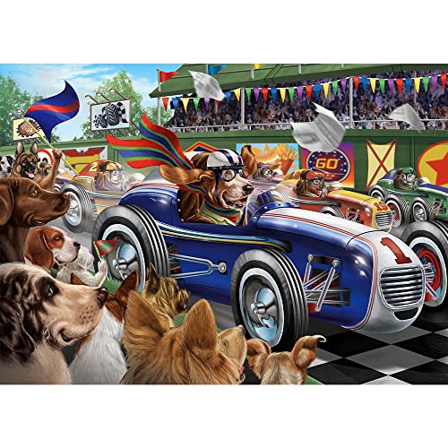 HUADADA Puzzles für Erwachsene 1000 Teile – Rennhunde – Puzzle 1000 Teile Puzzles für Erwachsene und Kinder Lernspielzeug Herausforderung Puzzle (70,1 x 50 cm) von HUADADA