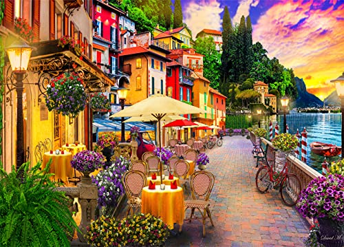 Lake Como Puzzle 1000 Teile Erwachsene Italy Landschaft Puzzle Erwachsene 1000 Teile Geschenkideen von HUADADA