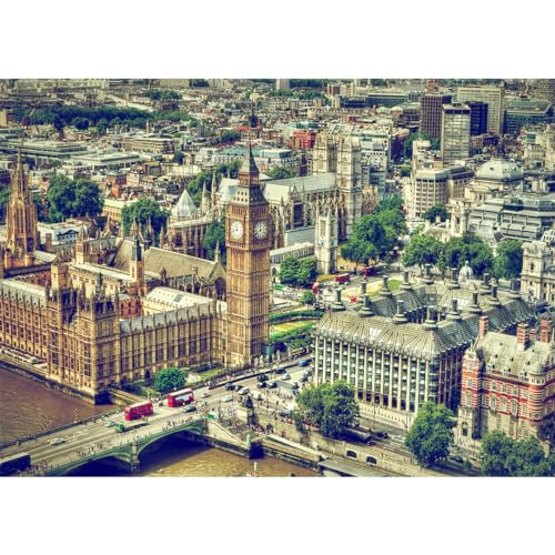 Puzzle 1000 Teile,Puzzle Erwachsene, Impossible Geschicklichkeitsspiel für Die Ganze Familie, Farbenfrohes Legespie-Luftaufsicht von Big Ben Puzzle 1000 Teile,Puzzle Erwachsene, Impossible Geschicklichkeitsspiel für Die Ganze Familie, Farbenfrohes Legespie-Luftaufsicht von Big Ben von HUADADA