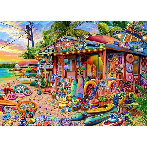 Puzzle 1000 Teile,Puzzle für Erwachsene, Impossible Puzzle,Puzzle farbenfrohes Legespiel- Strandladen,1000 Puzzle Home Dekoration Puzzle,Erwachsenenpuzzle… von HUADADA