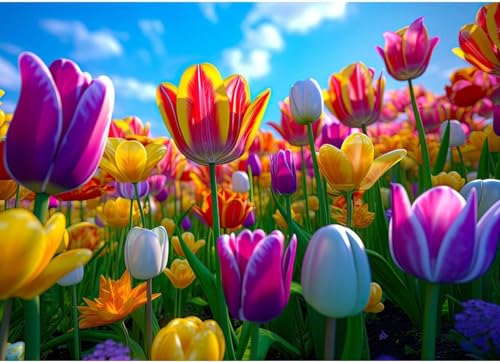 Puzzle 1000 Teile für Erwachsene, Puzzles für Erwachsene, 1000 Teile, pädagogische bunte Tulpen, Spiele, Heimdekoration, Puzzle Puzzle 1000 Teile für Erwachsene, Puzzles für Erwachsene, 1000 Teile, pädagogische bunte Tulpen, Spiele, Heimdekoration, Puzzle von HUADADA