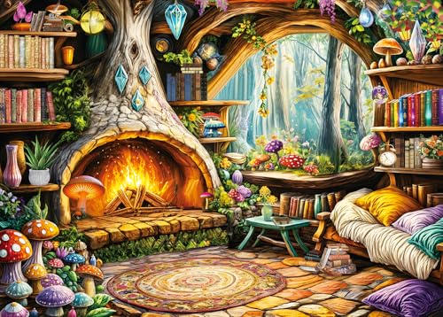 Puzzle 1000 Teile für Erwachsene, klassisches Lernspiel Wunderschönes Dekoration-Fantasy Märchen Baumhaus- Puzzle Geschenke Puzzle 1000 Teile für Erwachsene, klassisches Lernspiel Wunderschönes Dekoration-Fantasy Märchen Baumhaus- Puzzle Geschenke von HUADADA