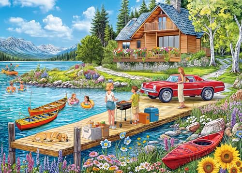 Puzzle 1000 Teile für Erwachsene, klassisches Lernspiel Wunderschönes Dekoration-Ferienhaus- Puzzle Geschenke Puzzle 1000 Teile für Erwachsene, klassisches Lernspiel Wunderschönes Dekoration-Ferienhaus- Puzzle Geschenke von HUADADA