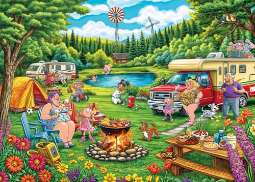 Puzzle 1000 Teile für Erwachsene, klassisches Lernspiel Wunderschönes Dekoration-Lustiges Outdoor-Camping Humorvolles Wohnmobil- & Familienpicknick-Puzzle Geschenke Puzzle 1000 Teile für Erwachsene, klassisches Lernspiel Wunderschönes Dekoration-Lustiges Outdoor-Camping Humorvolles Wohnmobil- & Familienpicknick-Puzzle Geschenke von HUADADA