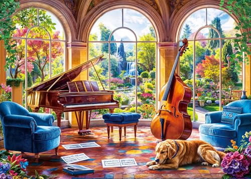 Puzzle 1000 Teile für Erwachsene, klassisches Lernspiel Wunderschönes Dekoration-Romantisches Klavierzimmer- Puzzle Geschenke Puzzle 1000 Teile für Erwachsene, klassisches Lernspiel Wunderschönes Dekoration-Romantisches Klavierzimmer- Puzzle Geschenke von HUADADA