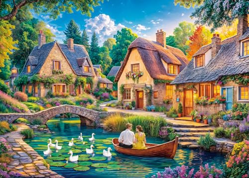 Puzzle 1000 Teile für Erwachsene, klassisches Lernspiel Wunderschönes Dekoration-Traumland Resort- Puzzle Geschenke Puzzle 1000 Teile für Erwachsene, klassisches Lernspiel Wunderschönes Dekoration-Traumland Resort- Puzzle Geschenke von HUADADA