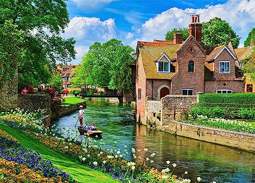 Westgate Gardens Puzzle 1000 Teile Erwachsene River Stour Erwachsene 1000 Teile Puzzle Geschenkideen von HUADADA