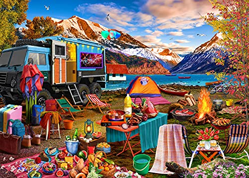 Wild Camping Puzzle 1000 Teile Erwachsene Glamping Erwachsene 1000 Teile Puzzles Geschenkideen von HUADADA