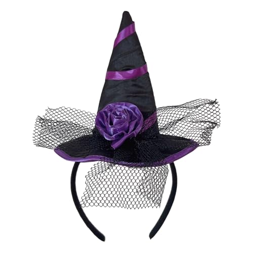 Geheimnisvoller Hexen-Charm-Haarband, Halloween-Thema, Haarschmuck mit rutschfestem Design für Familienkostüm, lustig, Halloween, Hexe Kopfbedeckung Geheimnisvoller Hexen-Charm-Haarband, Halloween-Thema, Haarschmuck mit rutschfestem Design für Familienkostüm, lustig, Halloween, Hexe Kopfbedeckung von HUAJINGKEJI