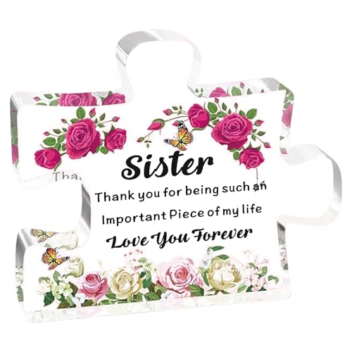Gifts For Mom Clear Engraved Acrylic Puzzle-Shape Decoration Mothers Day Anniversary Birthday Present For Mother Puzzle Sisters Gifts For Mom Clear Engraved Acrylic Puzzle-Shape Decoration Mothers Day Anniversary Birthday Present For Mother Puzzle Sisters von HUAJINGKEJI